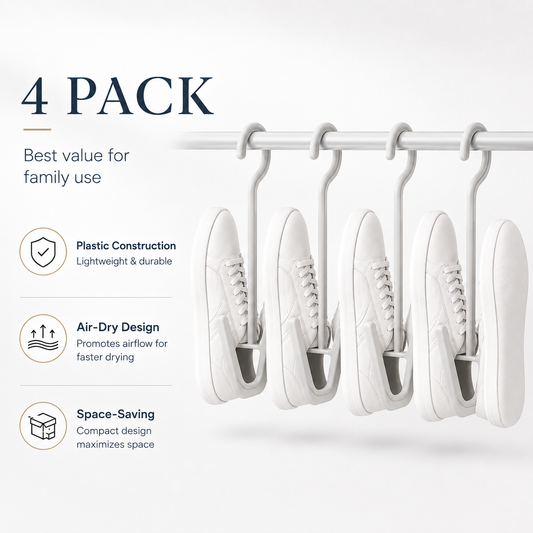 Space-Saving Shoe Drying Hanger – Fast Air-Dry Rack for Sneakers, Walking Shoes & More